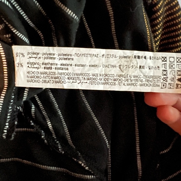 Zara asymmetric striped dress - Picture 6 of 7